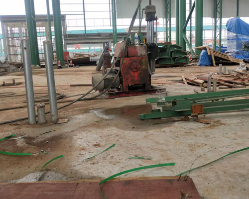 黎安镇地面下沉注浆